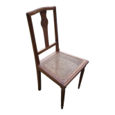 Wooden chair and art-deco annage