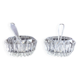 Pair of salters with serving spoons glassware from LUXHEM 50s