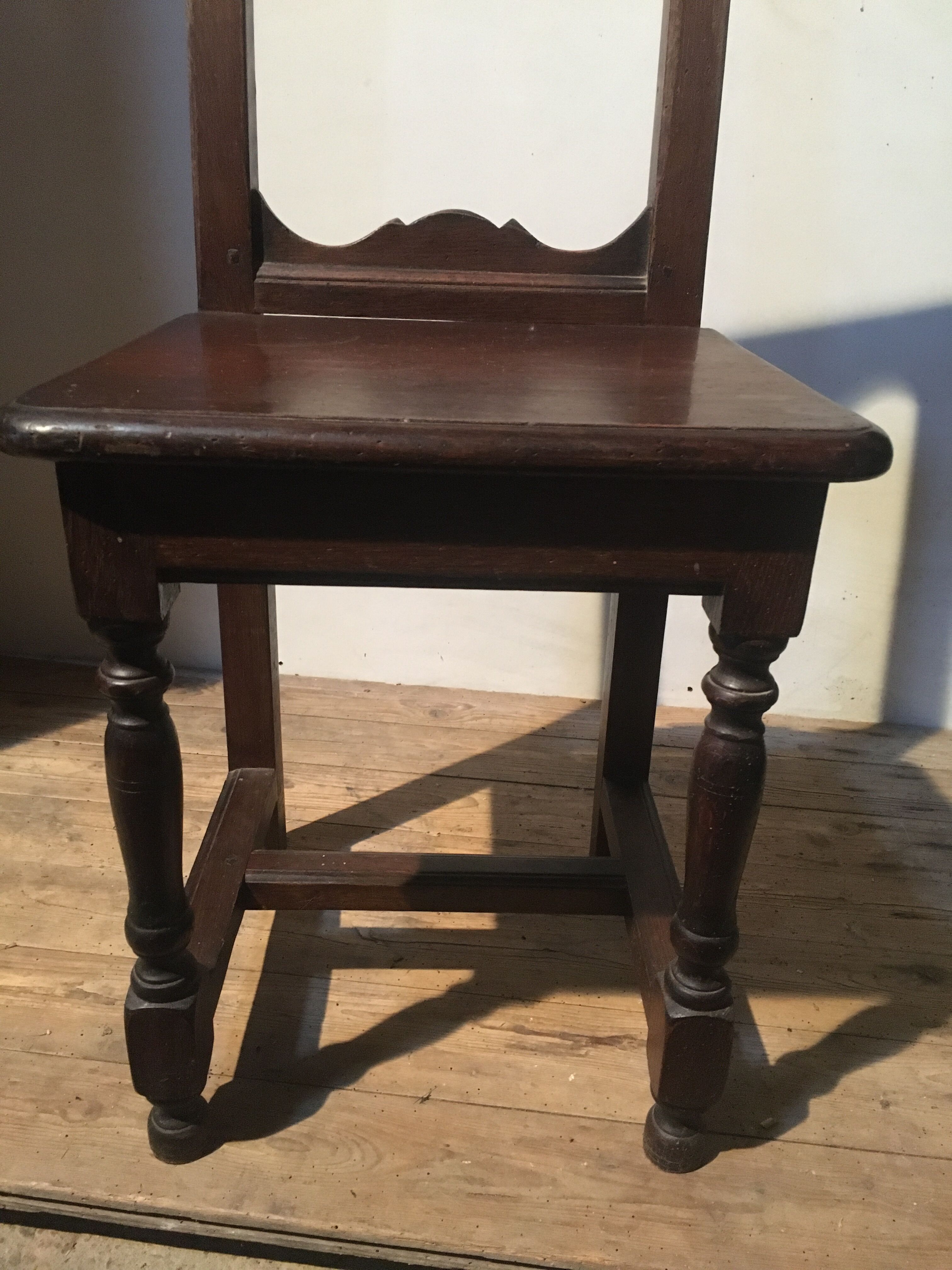 Rustic oak chair