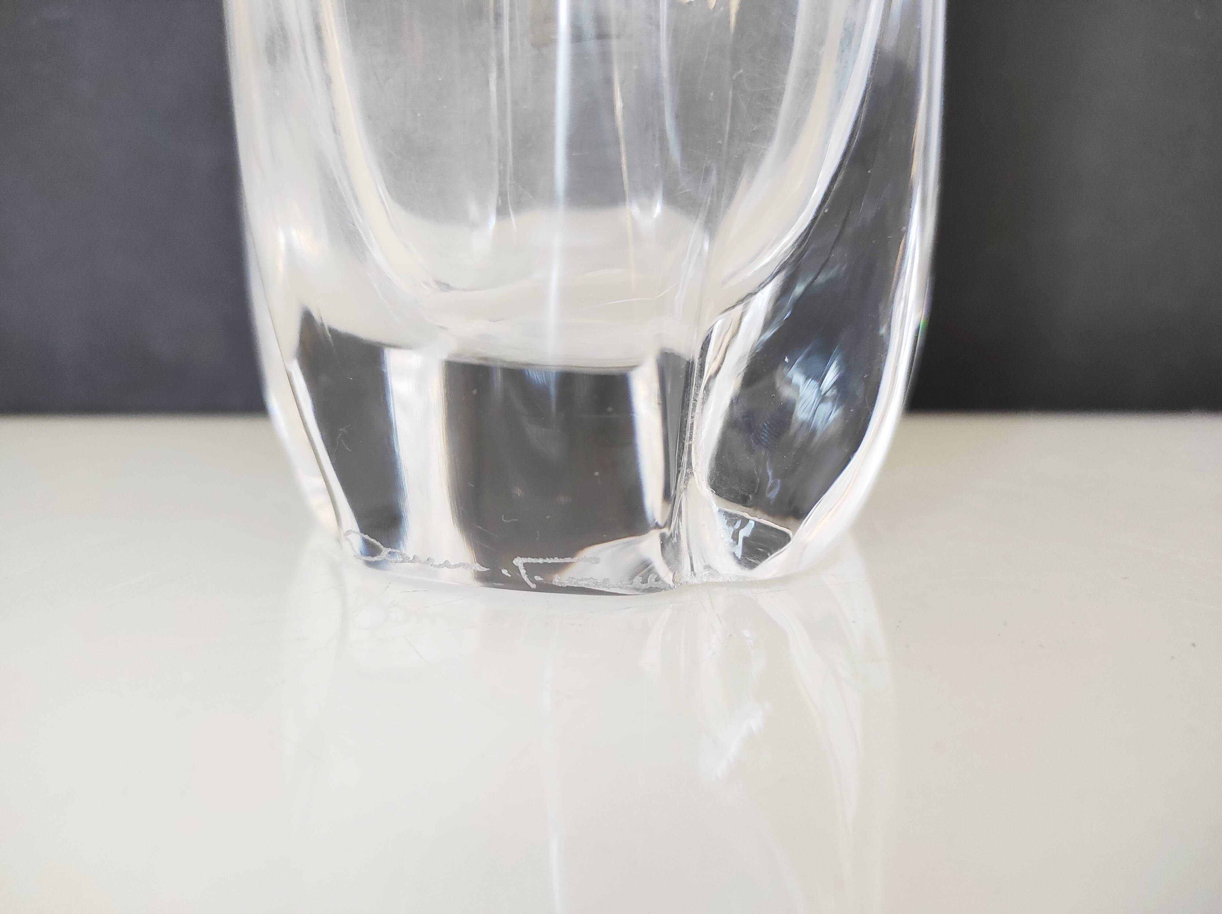 Daum France crystal vase