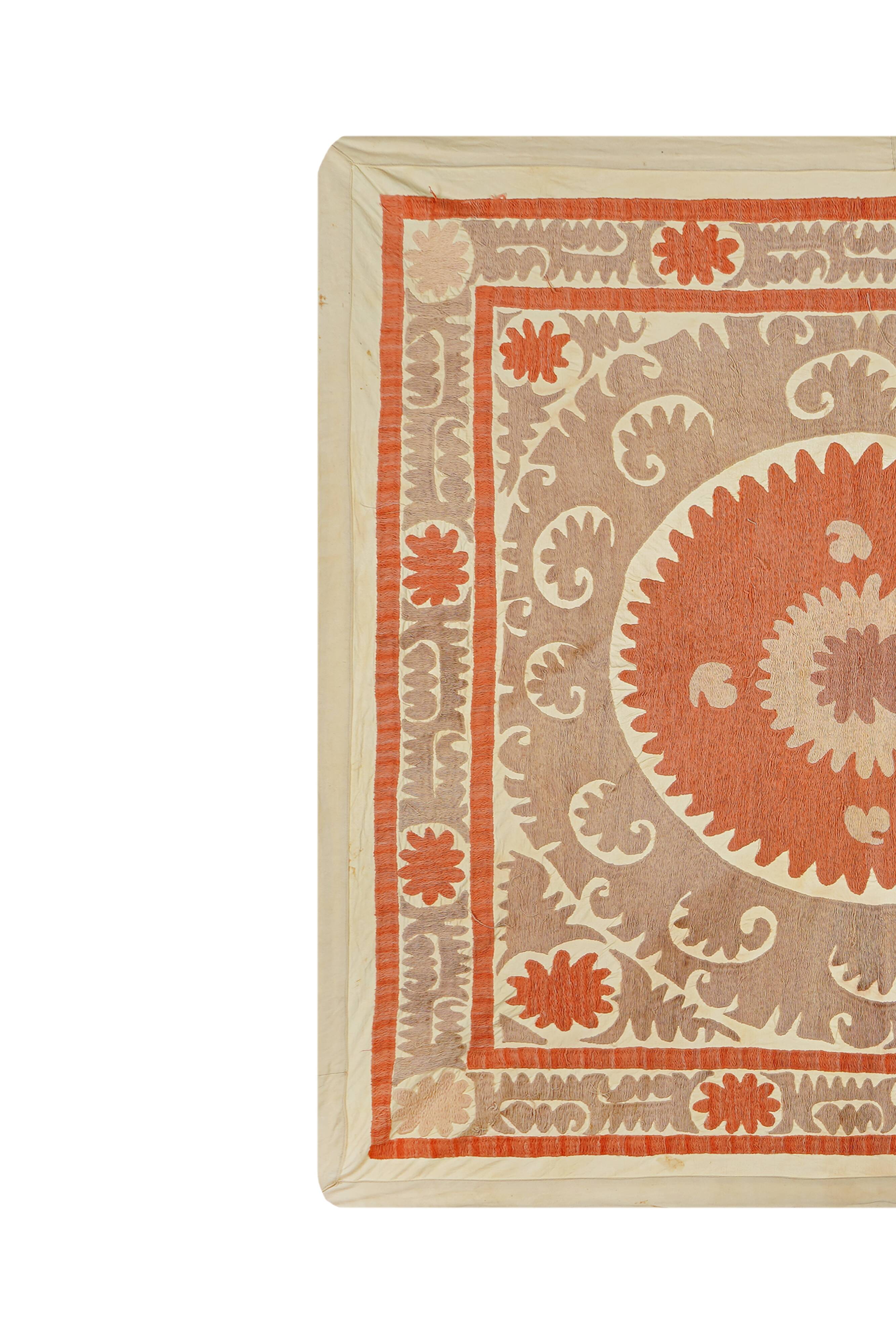 Vintage Turkish hand-knotted rug 140x145 cm