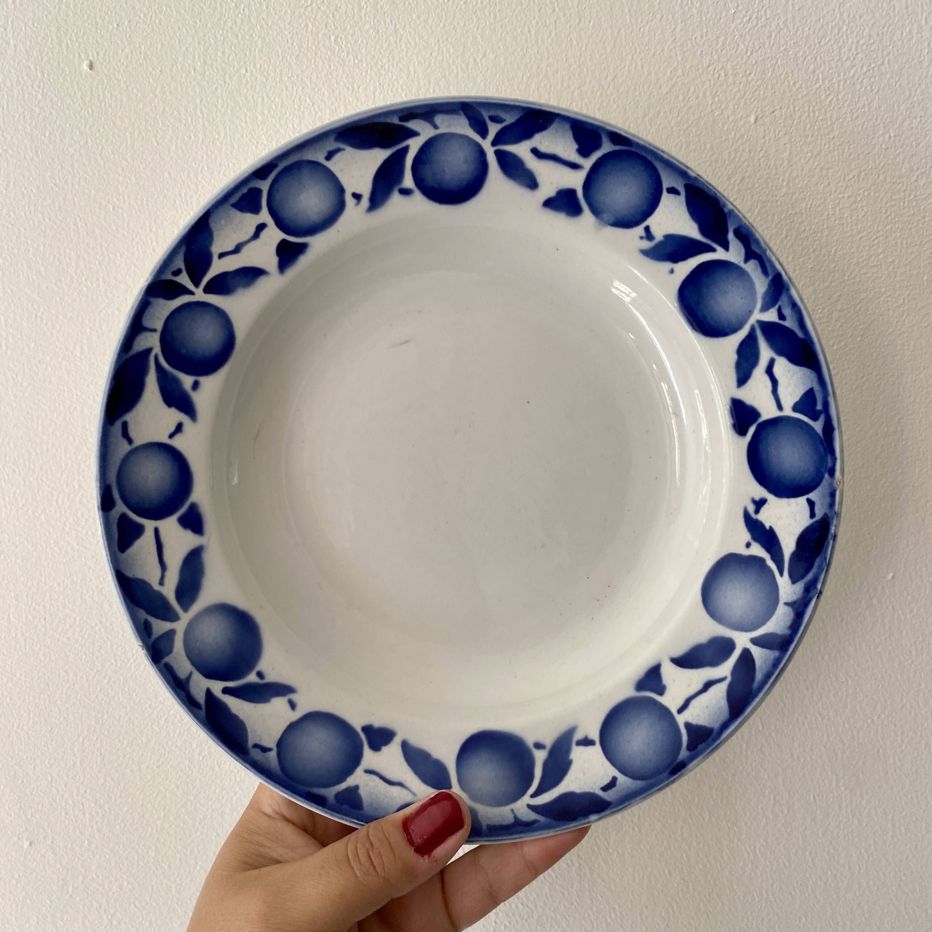 Lot de 6 assiettes creuses vintage dépareillées