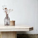 Travertine coffee table
