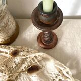 Wooden candle holder