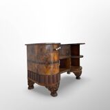 Italian art deco walnut console table, 1930s.