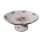 White porcelain &  flowers compotier