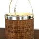Vintage rattan ice bucket