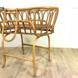 Basket rattan on feet