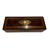 Glove box In cedar magnifying glass Napoleon III Marquetry Boulle XIX century