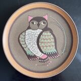 Plat Hibou années 70