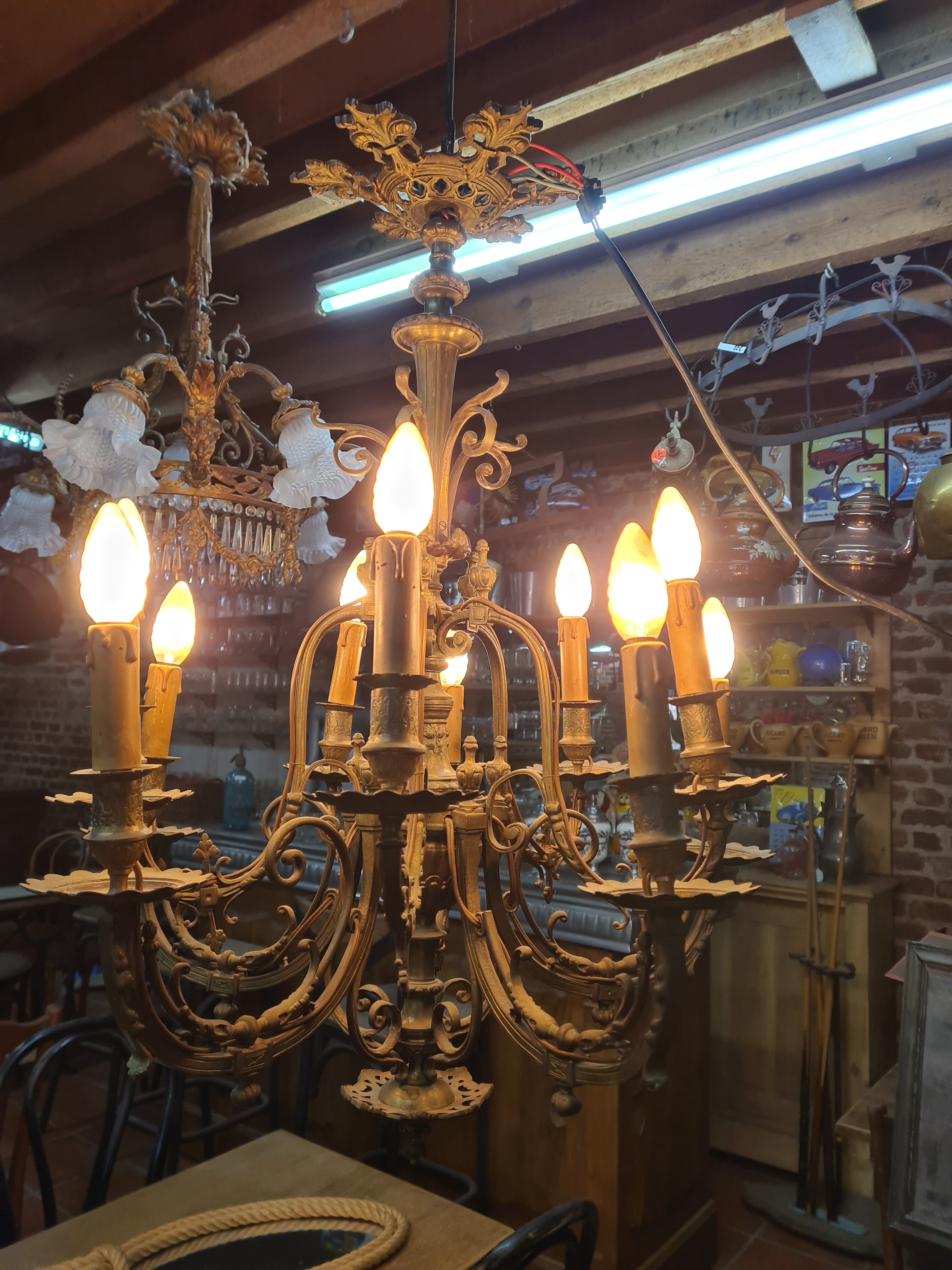 Bronze chandelier