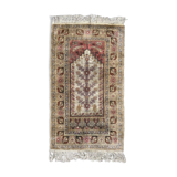 Vintage Turkish Kayseri carpet in silk and cotton 106x61 cm