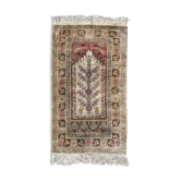 Vintage Turkish Kayseri carpet in silk and cotton 106x61 cm