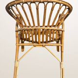 Basket chair in rattan