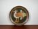 Vintage German ceramic wall plate with bird motif from Keramik Manufaktur Kupfermühle, 1970s.