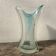 Vase en verre de Murano, cyan-transparent