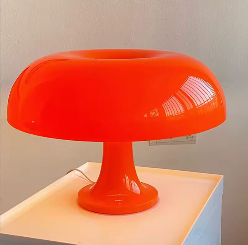 Lampe champignon rouge vintage