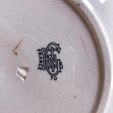Set of 4 half-hollow Gien plates