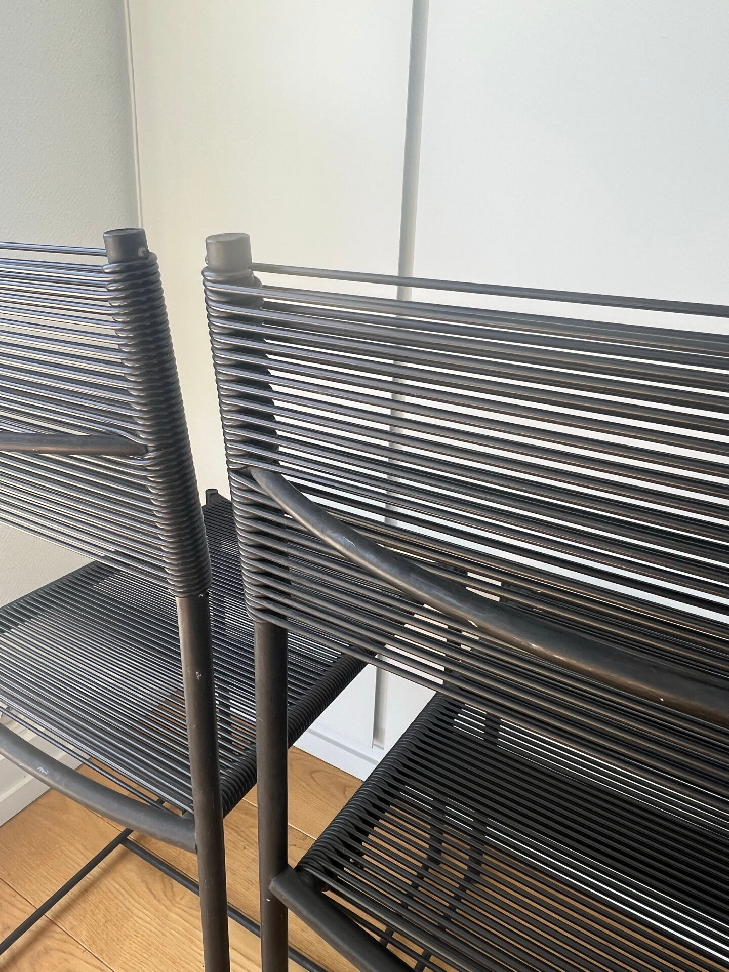 3 Spaghetti chairs by Alias