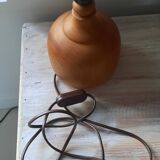 Raw wood lamp base