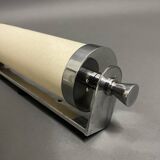 modernist nickel-plated metal wall light