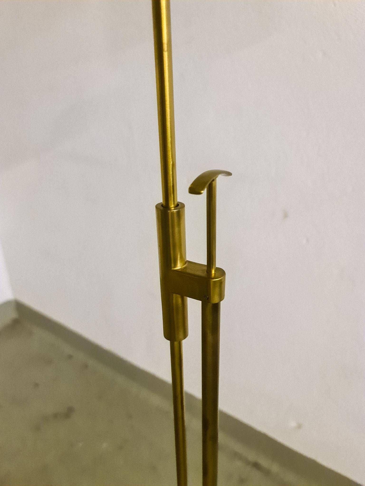 Mid-century brass floor lamp by Falkenbergs Belysning, Sweden, 1960s.