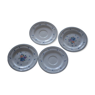 Lot of four dessert plates