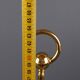 Tommaso Barbi polished brass table lamp vintage shell 1950