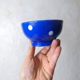 2 small old blue polka dot porcelain bowls from Longchamp