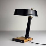 Vintage metal desk lamp attributed to Oscar Torlasco, Italy, 1950s.