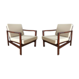 Beige Armchairs B 7752 By Zenon Bączyk For Swarzędzkie Fabryki Mebli, 1960s, Set Of 2