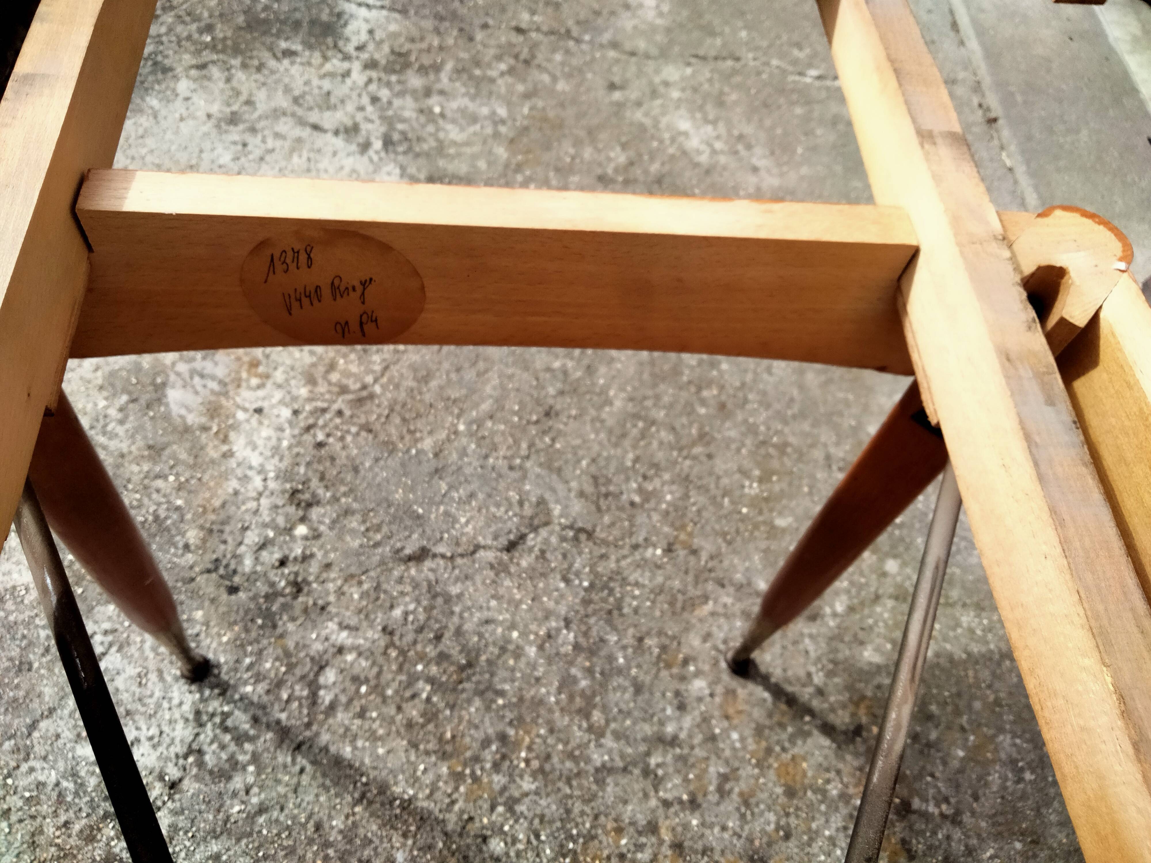 Extendable table with extensions old vintage compass legs design XXeme