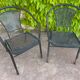 12 fauteuils en fer forgé des années 60
