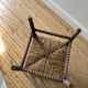 Turned wood corner chair