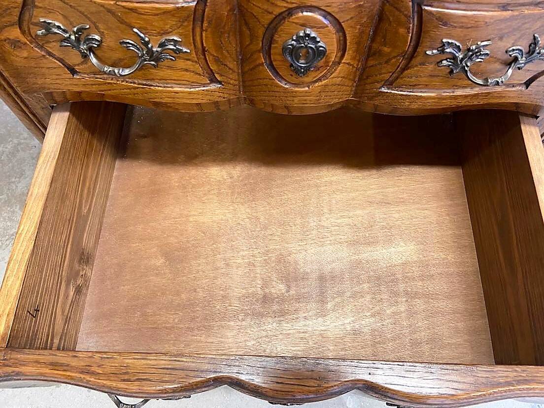 Louis XV style solid oak chiffonier