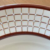 6 old Longchamp earthenware soup plates