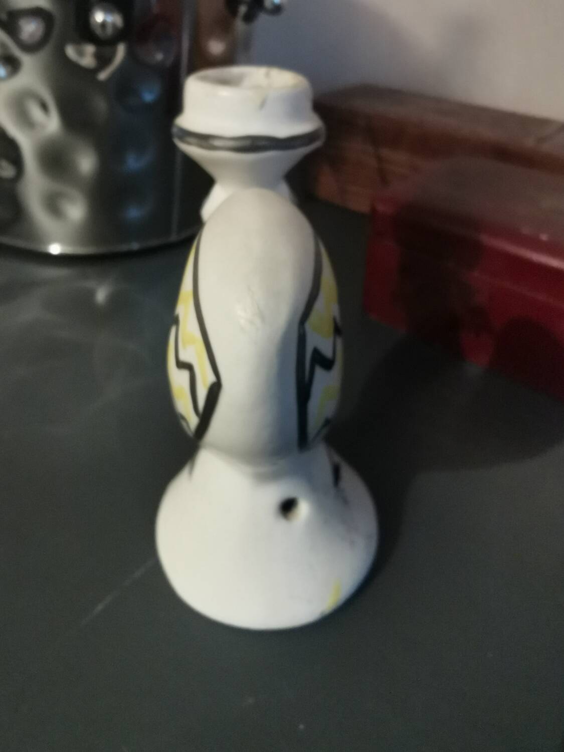 Rare jean de lespinasse ceramic lamp base