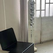 Lampadaire italien chromée sapce age "UfO" dans le style de Reggiani