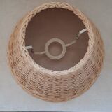 Light wicker lampshade