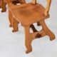 Brutalist dining chairs | vintage chairs | 1950s | oak