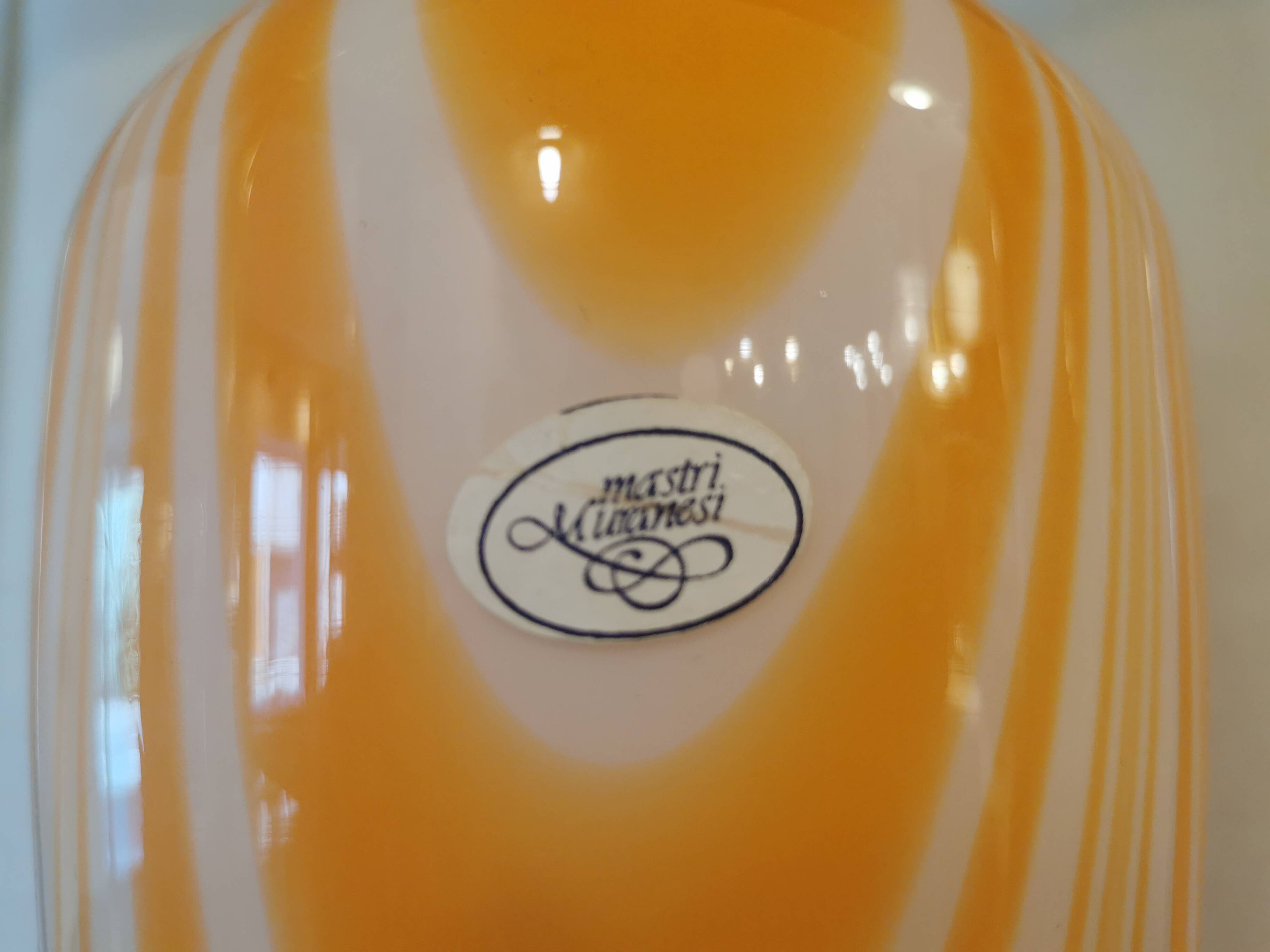 Large vintage Murano glass vase, Italy, 70s