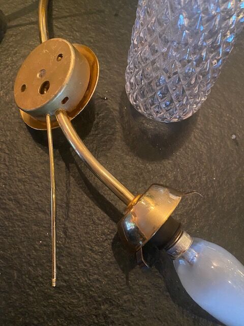 Pair of golden sconces