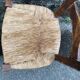 Set of 6 straw bistro chairs