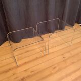 A pair of Lucite tables from the 1970s