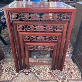 Nesting table Red wood