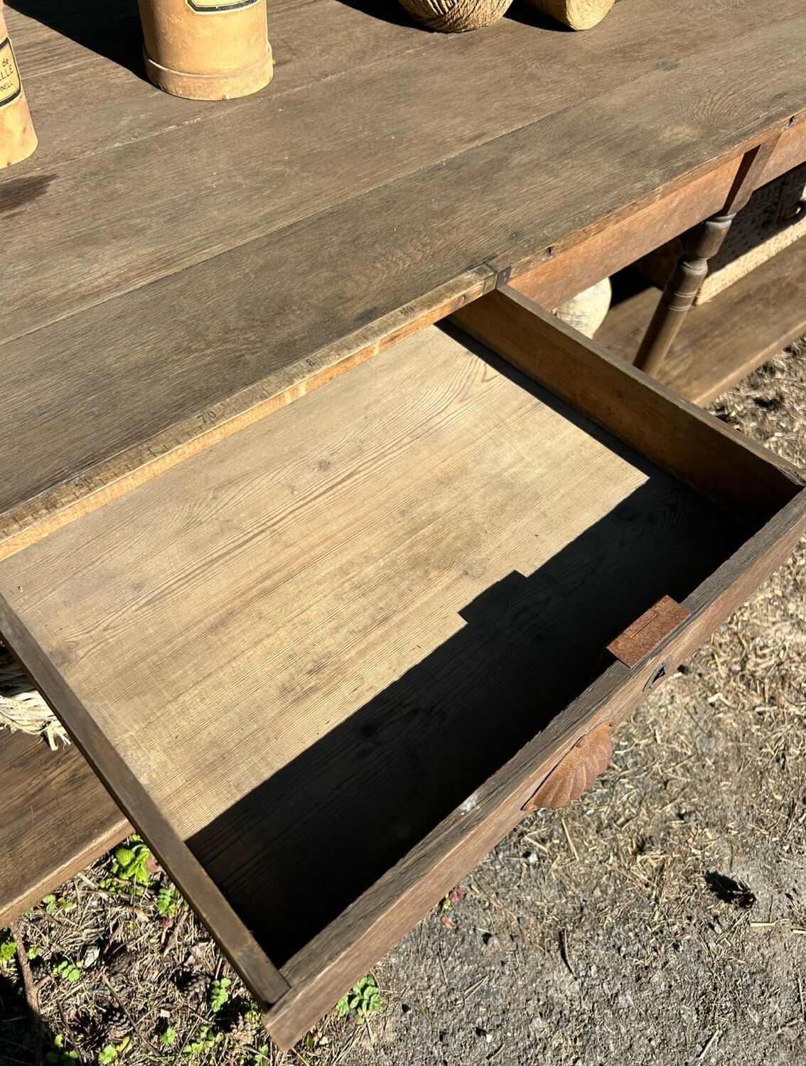 Ancienne table de drapier 3 mètres