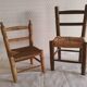Set of 2 children's wooden chairs