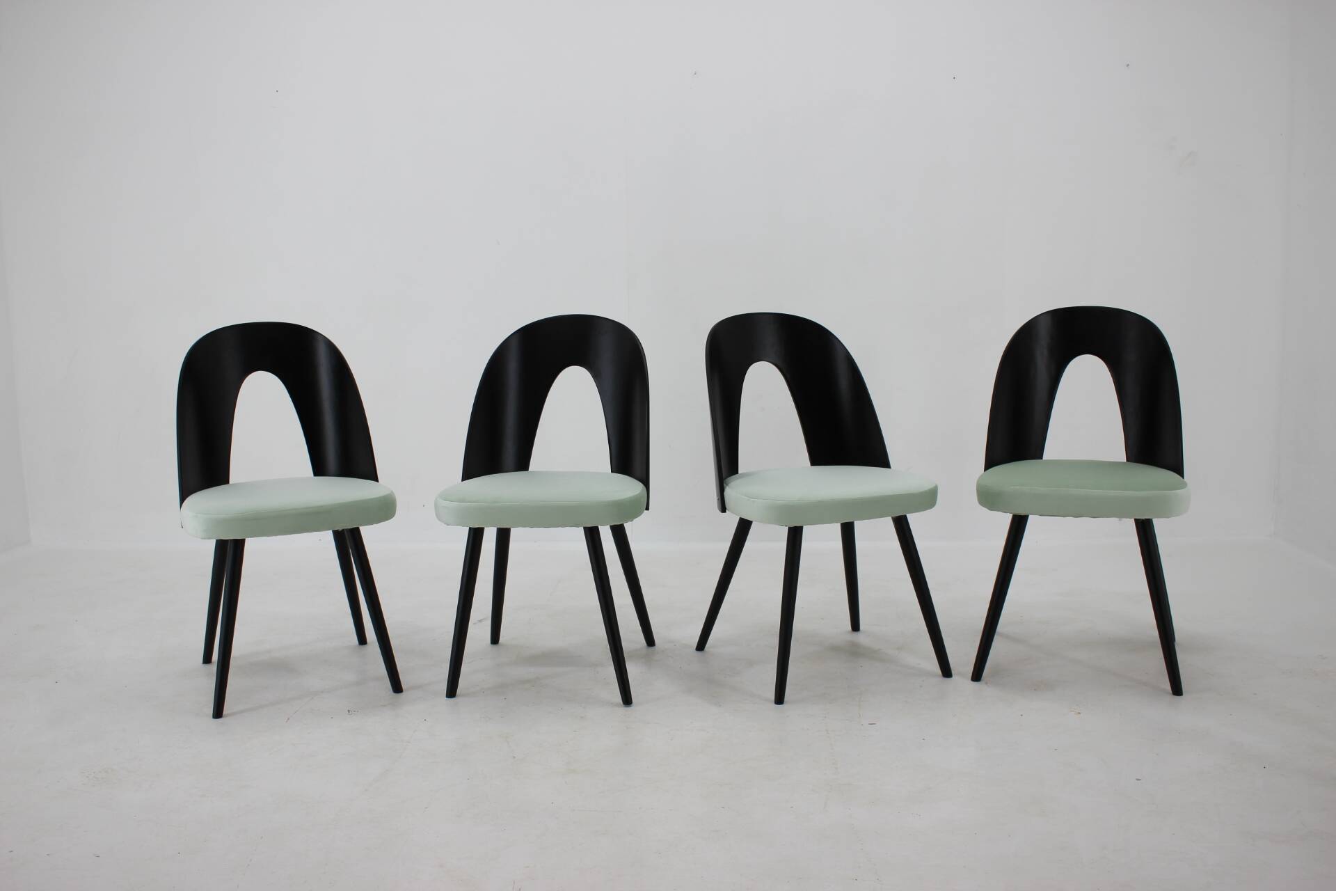 1960s Antonin Suman Set of Four Dining Chairs, Czechoslovakia