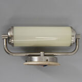 Art deco or bauhaus nickel-plated wall lamp, 1930
