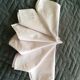 Lot de 6 serviettes de table avec fleur brodée